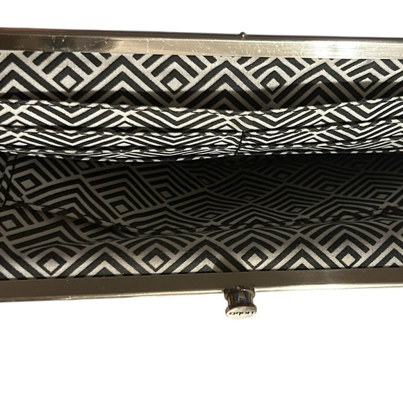 HOBO Leather Black Wallet with Textured Design - Picture 5 of 7